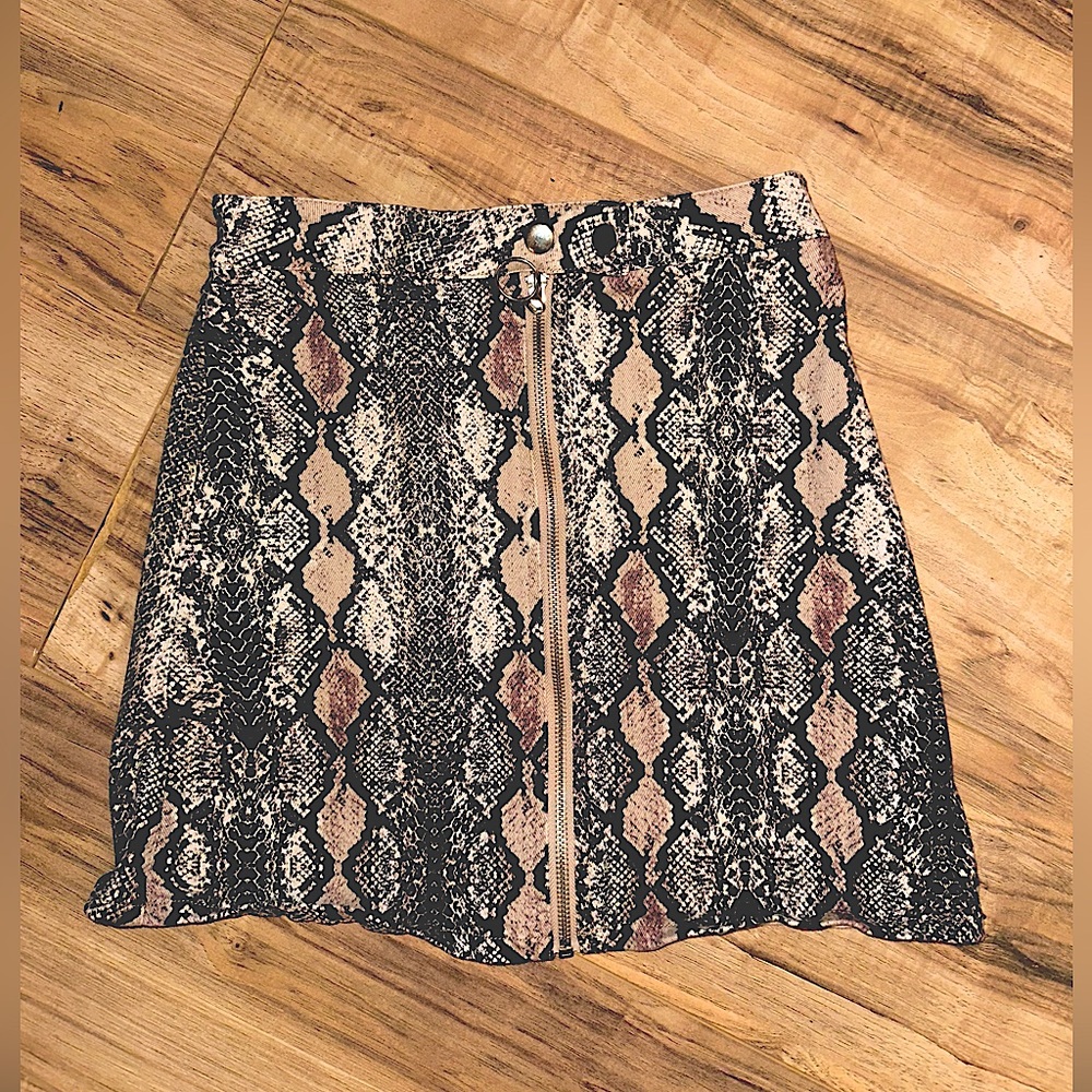 Altar’d State Snake-print Miniskirt //Size SMALL